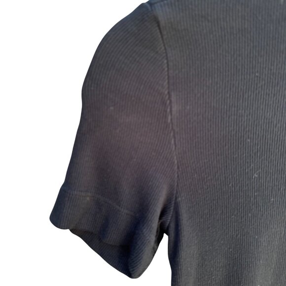 Babaton Aritzia Womens Knit Rayon Stretch Cropped High Neck Shirt Blouse Top 2XS - Picture 6 of 8